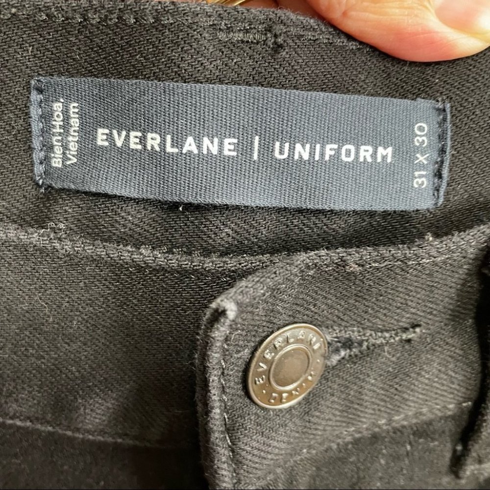 Everlane Uniform Black Slim Fit Black Jeans - Picture 9 of 9